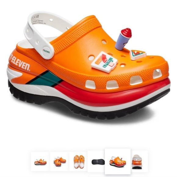 NEW NWT Crocs Size 4 in Men's or 6 in Women's 7-Eleven X Crocs Mega Crush Clogs - Picture 5 of 8